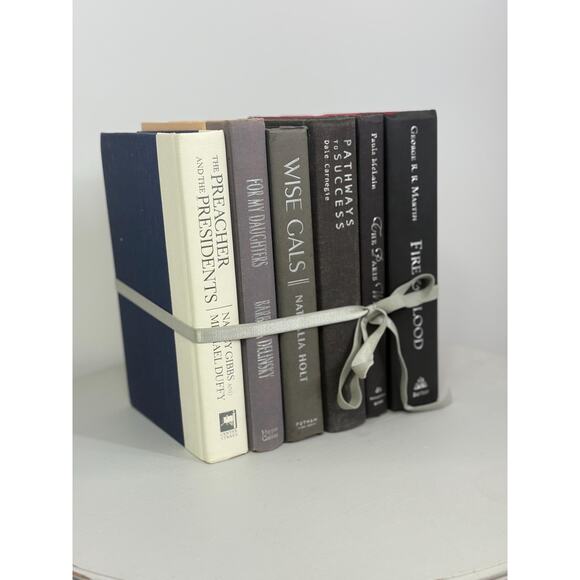 black book collection , black book stack, black and grey and white vintage books - Picture 6 of 10